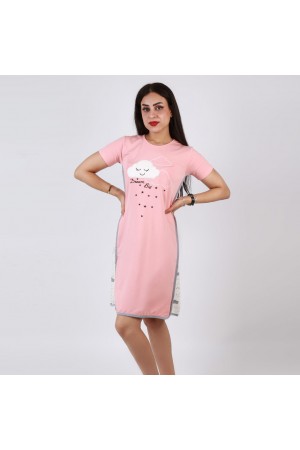 قميص قصير بطبعات سحاب 