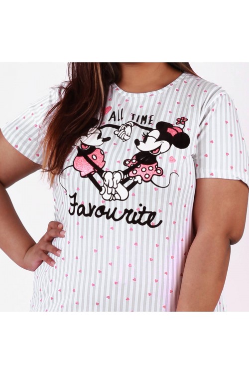 بيجاما بنطلون ساده مع تيشيرت بطبعات ميكي ماوس