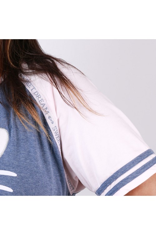 بيجاما مزينة بطبعات هالو كاتي