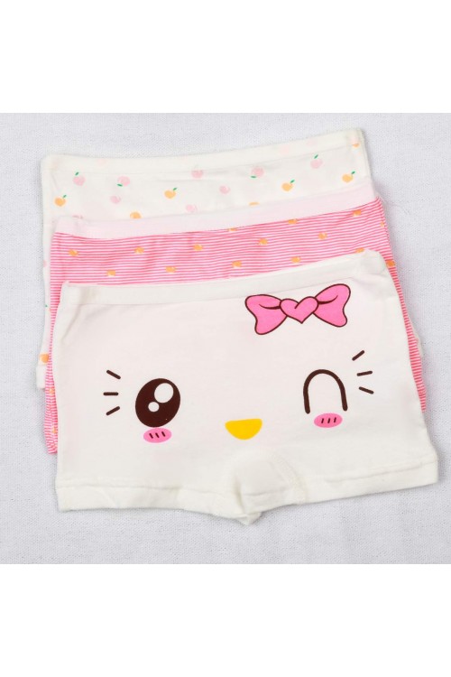 طقم شورت داخلي مزين بطبعات