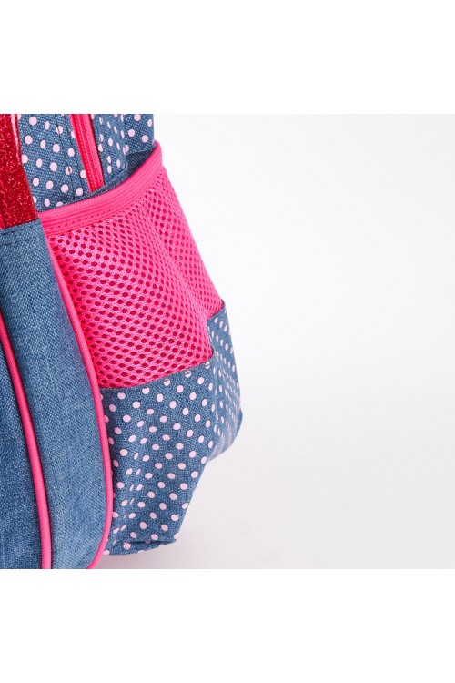 حقيبة ظهر بعجلات مع سحّاب إغلاق وطبعات دورا (صغير)