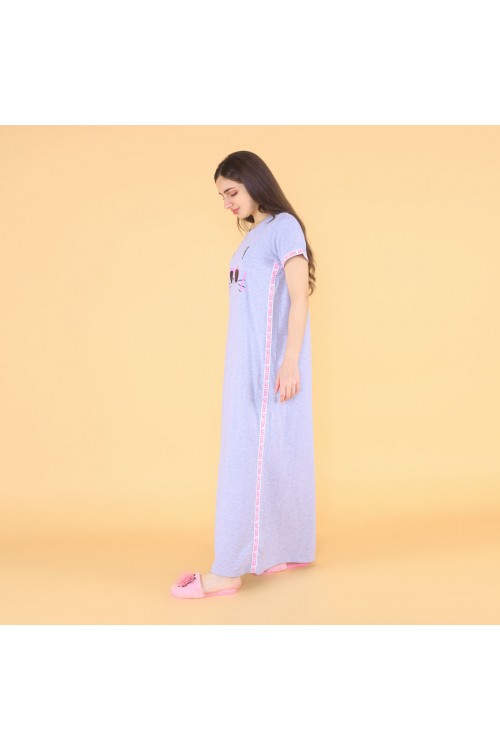 قميص طويل بياقة مستديره