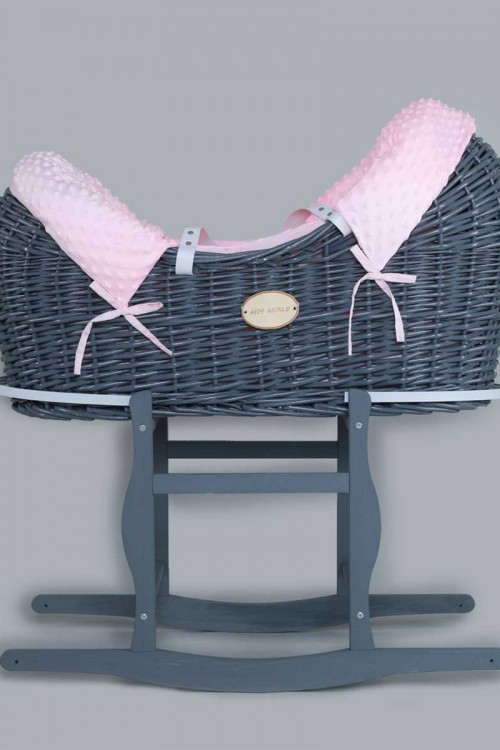 سرير أطفال هزاز مع مقبض