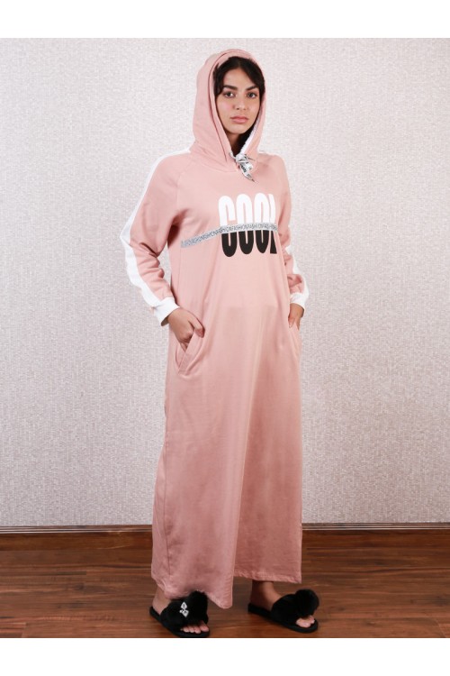 قميص شتوي بقبعة و اكمام طويلة