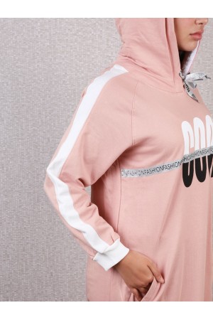 قميص شتوي بقبعة و اكمام طويلة