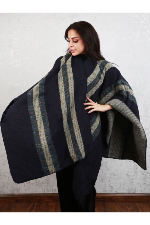 شال شتوي مخطط طويل
