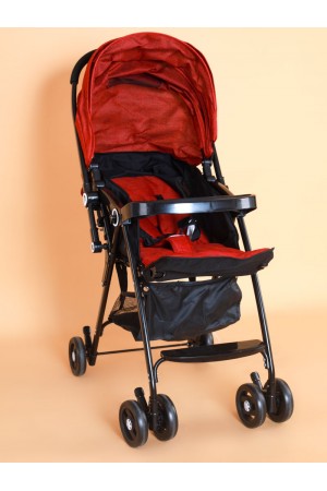 Foldable baby stroller with canopy