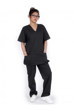 Practical medical scrub with front pockets