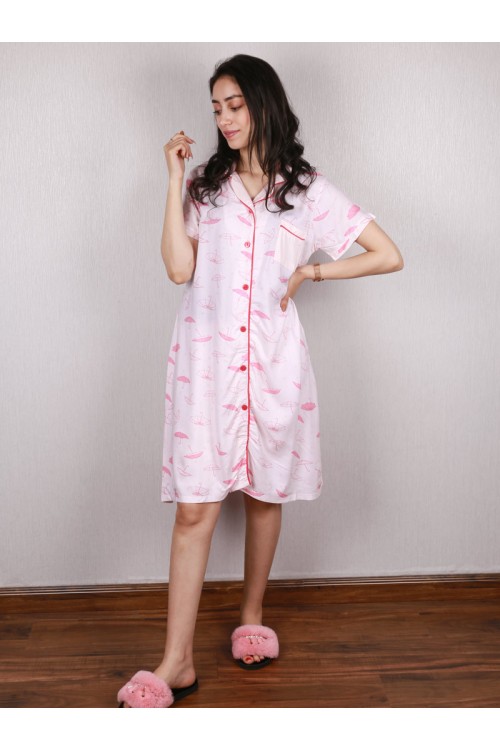 قميص بأزرار إغلاق و أكمام قصيرة