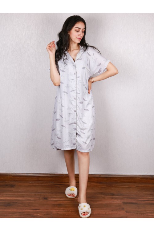 قميص بأزرار إغلاق و أكمام قصيرة