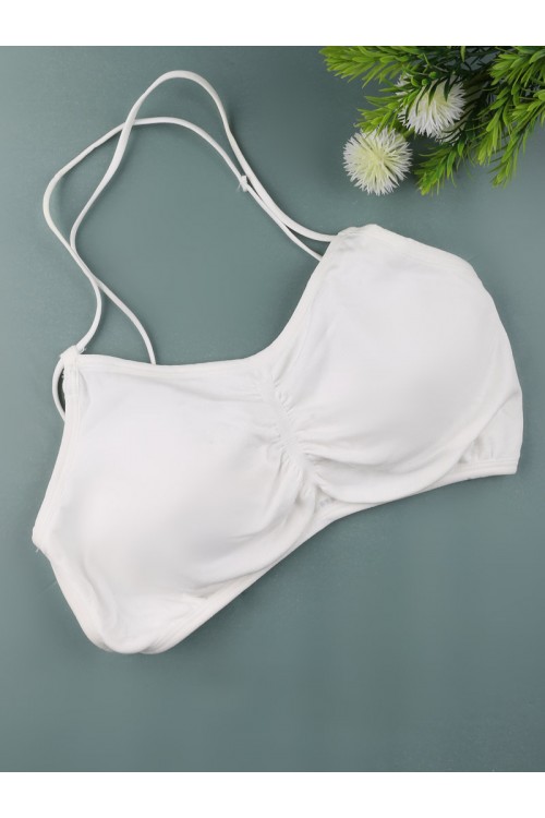 صدرية سبورت سادة بحمالات نحيفة