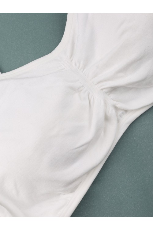 صدرية سبورت سادة بحمالات نحيفة