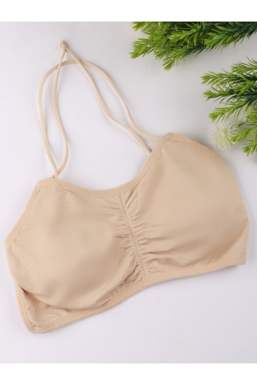 صدرية سبورت سادة بحمالات نحيفة