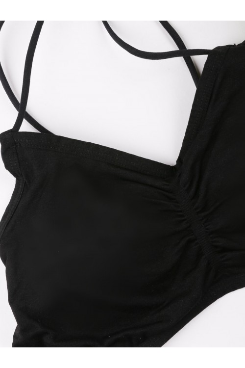 صدرية سبورت سادة بحمالات نحيفة