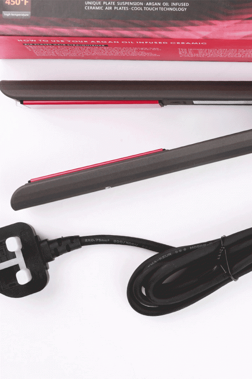 جهاز تمليس الشعر مع مشبك شعر