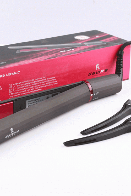 جهاز تمليس الشعر مع مشبك شعر