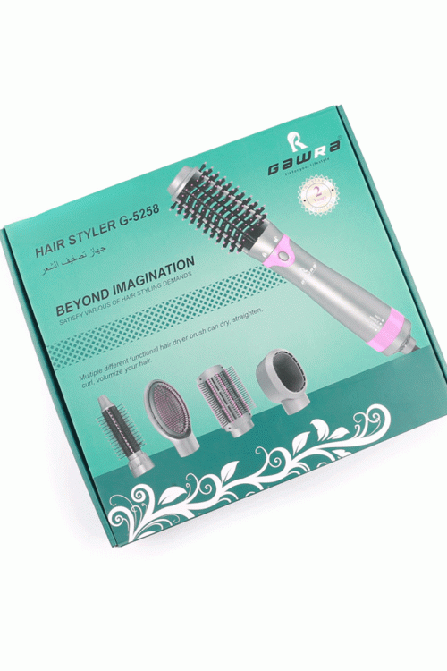 مجفف و مصفف شعر 4 قطع مع قفازات حماية