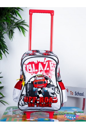 Trolley Bag with Zipper Closure and Prints (Medium)