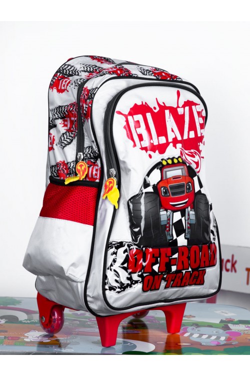 شنطة عجلات بسحاب إغلاق وطبعات (صغير)