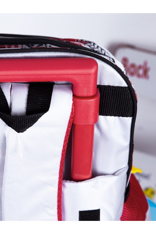 شنطة عجلات بسحاب إغلاق وطبعات (صغير)