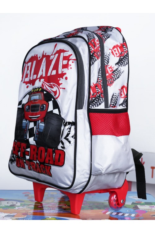 شنطة عجلات بسحاب إغلاق وطبعات (صغير)