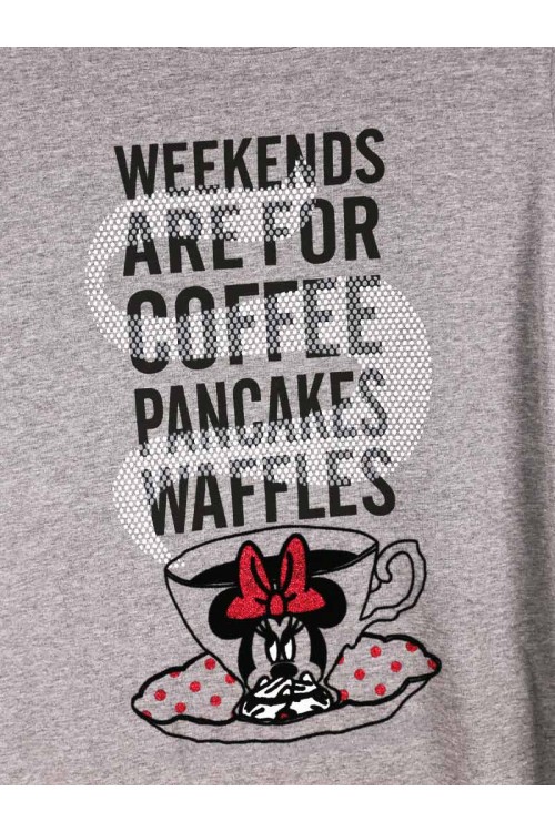 قميص نسائي قصير بطبعات كتابة