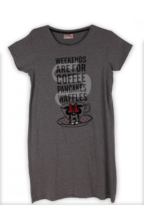 قميص نسائي قصير بطبعات كتابة