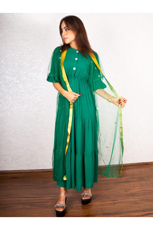 مشلح تل مزين بأكمام قصيرة