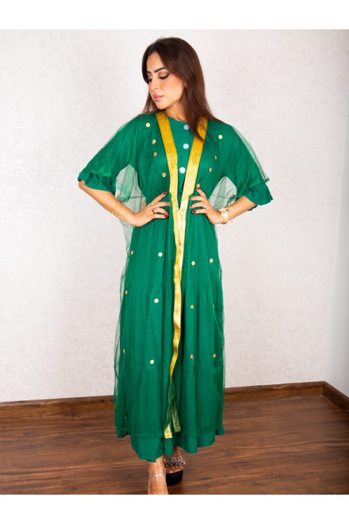 مشلح تل مزين بأكمام قصيرة