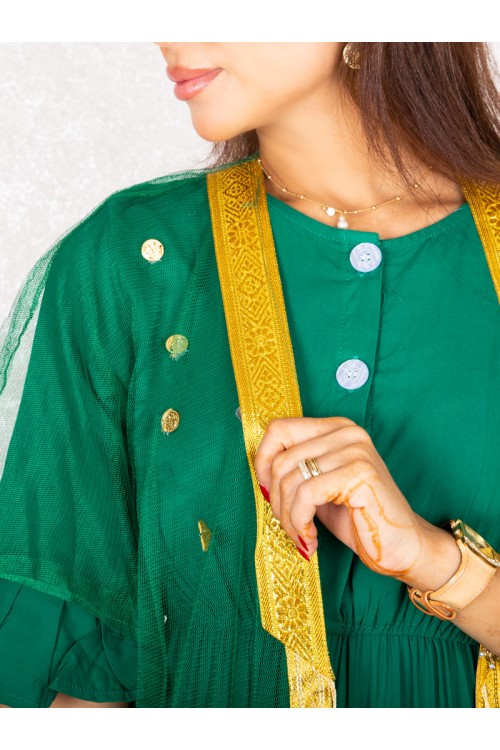 مشلح تل مزين بأكمام قصيرة