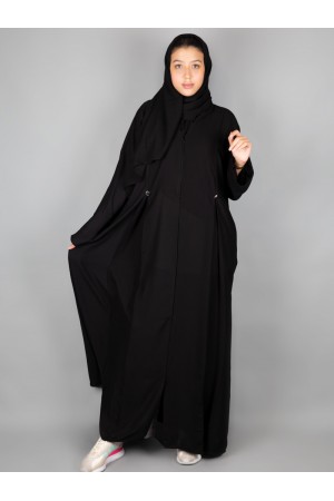 Plain abaya with veil