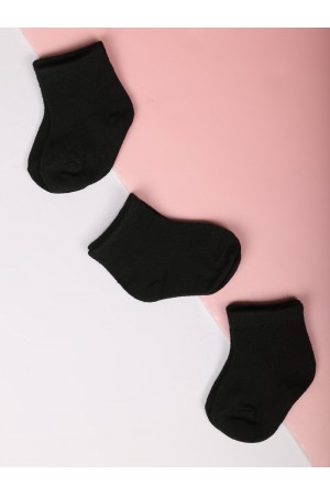 3 pairs plain socks set