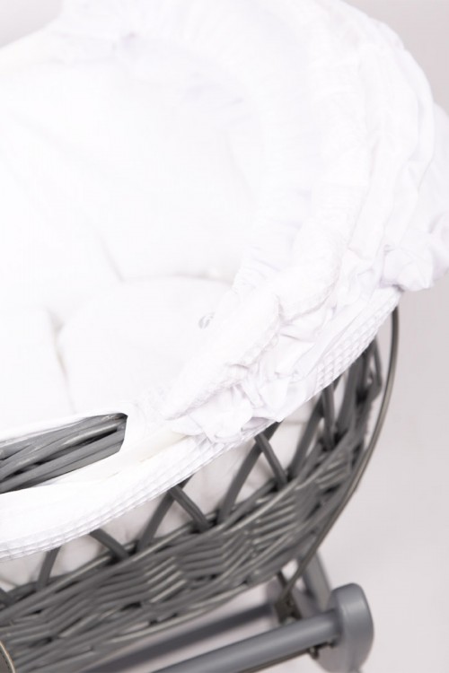 سرير مهد سلة موسى مع مفرش  وحامل