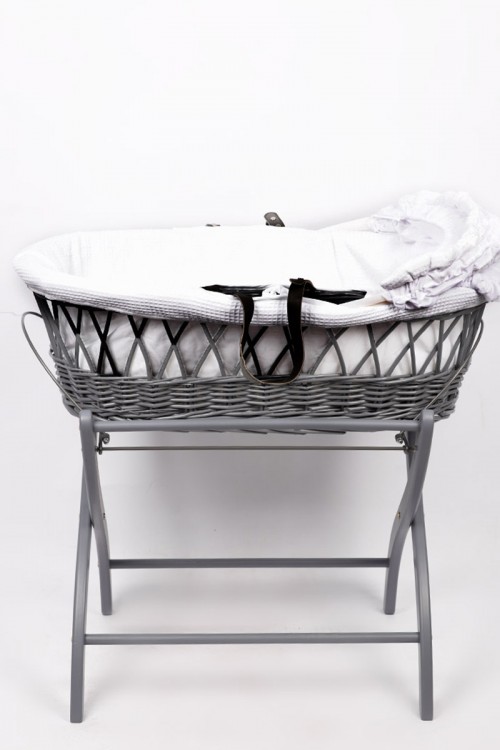 سرير مهد سلة موسى مع مفرش  وحامل