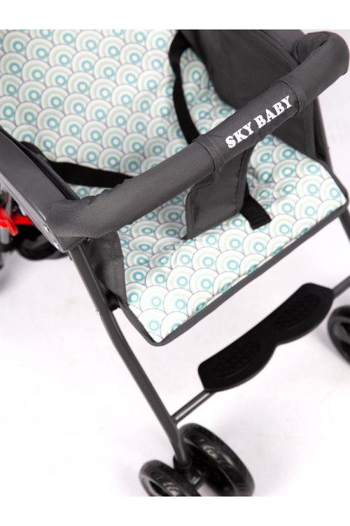 Stroller with easy-to-fold canopy