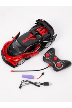 Sports car with remote and charger