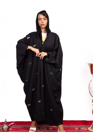 Abaya with two palm and seven logo design