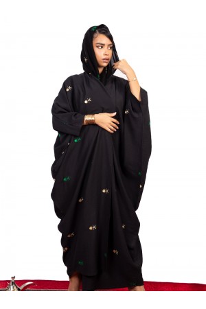 Abaya with two palm and seven logo design