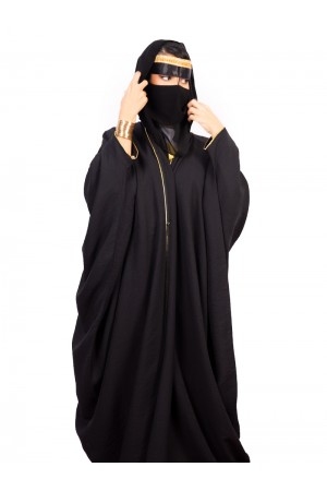 Women's abaya with bisht design