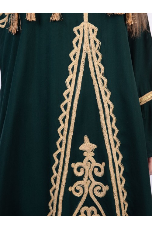 جلابية بتطريز ذهبي مميز