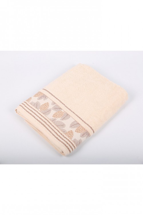 منشفة حمام ناعمة أطراف مزخرفة 90*170