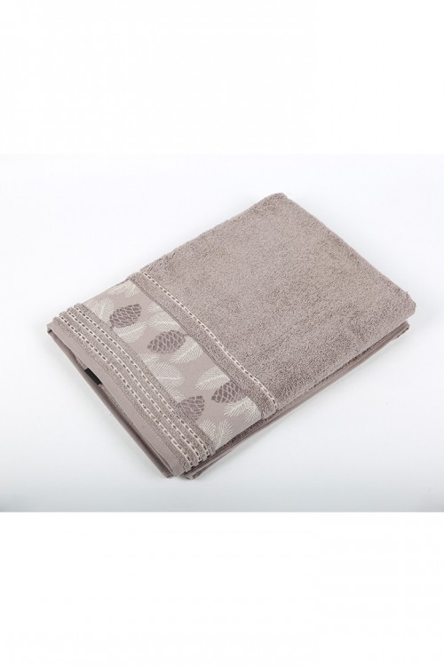 منشفة حمام ناعمة أطراف مزخرفة 90*170