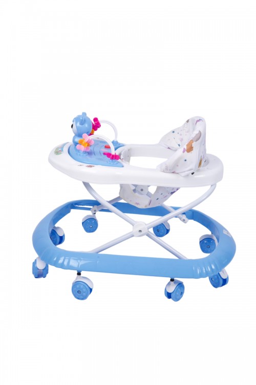 مشاية اطفال بعجلات قابلة للطي لتعلم المشي مدمجة مع العاب ترفيهية