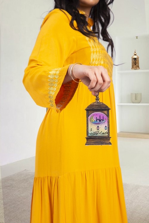 فانوس رمضان حجم صغير مكتوب عليها رمضان كريم ورسومات مختلفة