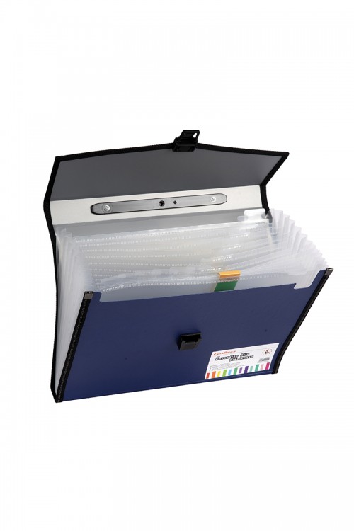 ملف شنطة جيوب مقسمة من الداخل للأوراق