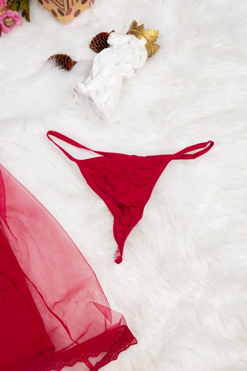 قميص نوم لانجري نسائي قصير قطعتين ساتان مع دانتيل بأكمام قصيرة