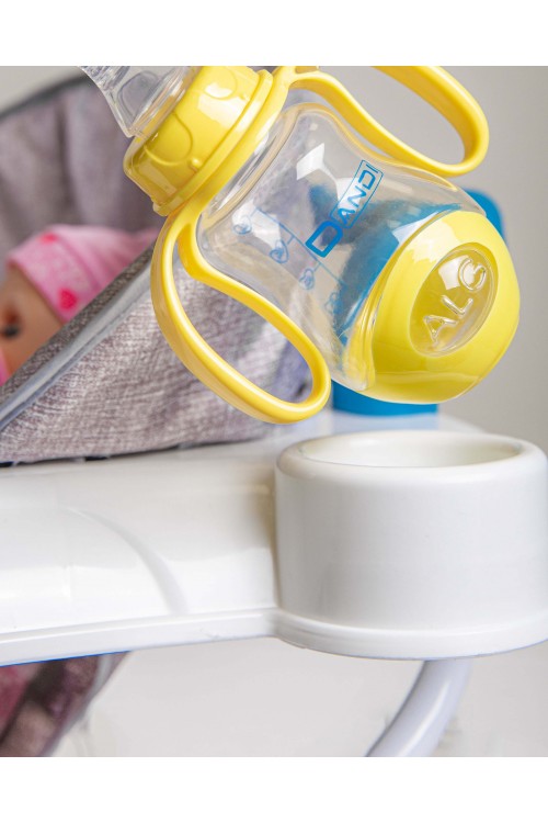 مشاية اطفال بعجلات  قابلة للطي لتعلم المشي مدمجة مع العاب ترفيهية لون ازرق