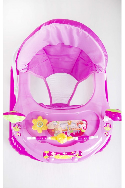 مشاية اطفال بعجلات  قابلة للطي لتعلم المشي مدمجة مع العاب ترفيهية