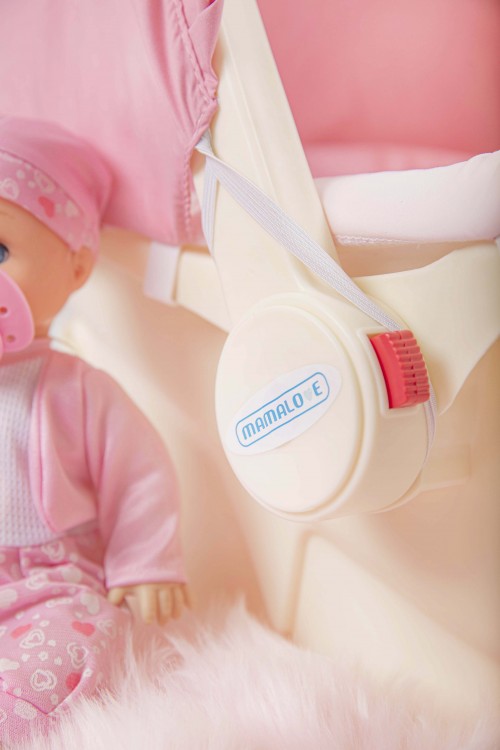 كرسي أطفال بحزام وغطاء حماية