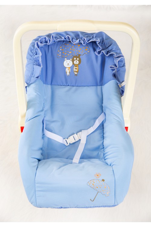 كرسي أطفال بحزام وغطاء حماية